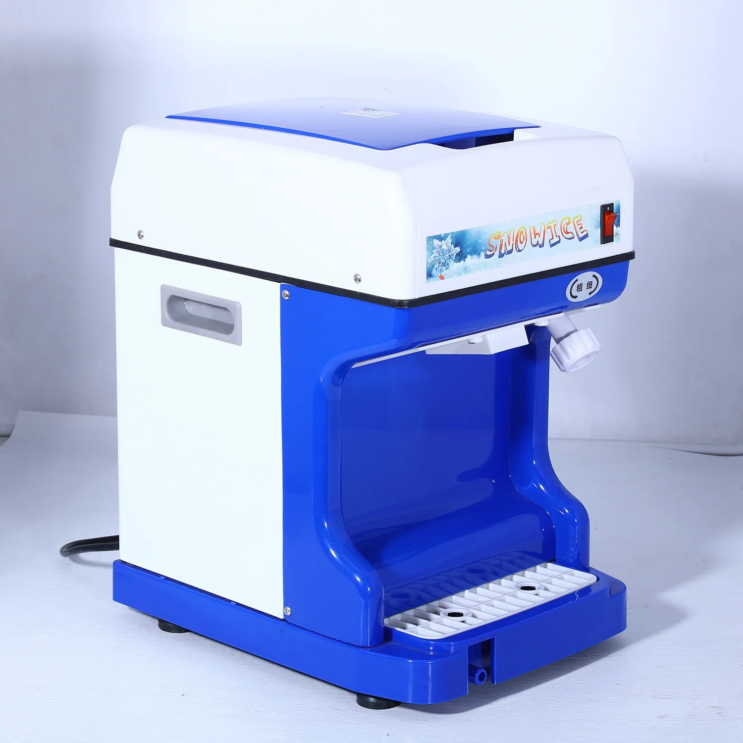 Commercial Ice Crusher Automatic Ice Planer Electric Ice Shaver 120kg/h Snow Cone Machine Slushie Maker Smoothie Machine