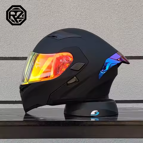 Motorcycle helmet full face racing motorbike helmet with Double sun visor Women man flip up moto helmets DOT capacete de moto