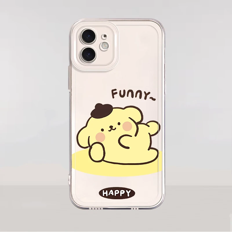 Funda de teléfono suave para Apple iPhone 13 12 11 Pro Max 7 8 SE XR 15 14 16 Plus XS 16e Kawaii Sanrio Cinnamoroll