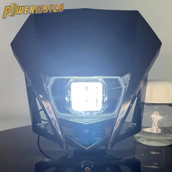 Enduro Motocross Headlight Plate Motorcycle Headlamp for Honda CRF 230 XR 150 125F 250 450 12V 2018-2023 Fairing Modified Parts