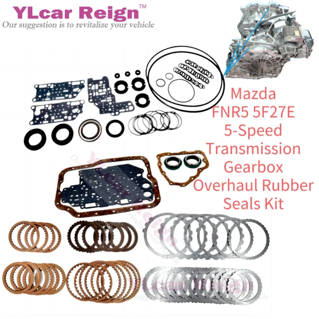 

5F27E FNR5 FS5AEL Automatic Transmission Gearbox Overhaul Rebuild Repair Master Kit Seals Gasket Fit O-rings for 5Speed Mazda