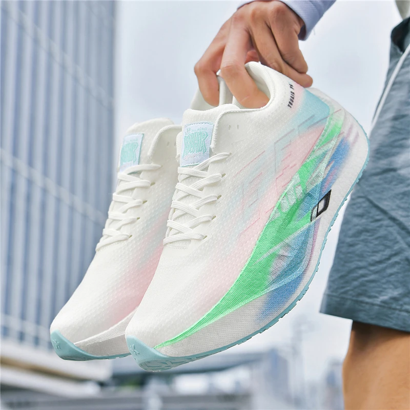 

Новые весенние кроссовки для пар из сетчатого материала 2026 года | Легкие дышащие повседневные спортивные кроссовки с карбоновой пластиной и мягкой подошвой