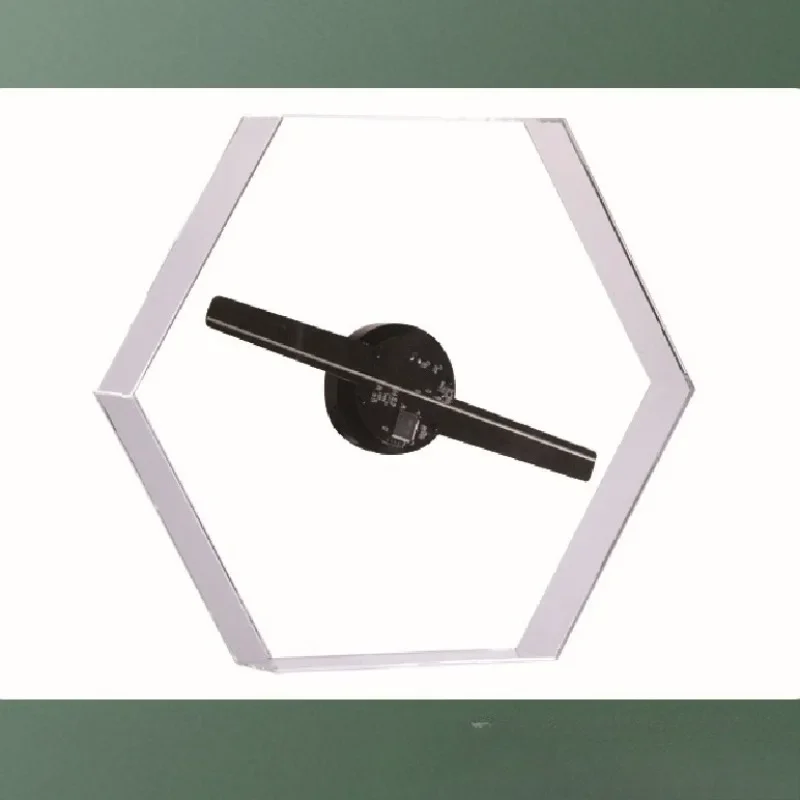Ultra-clear 3D holographic advertising machine hexagonal ornament naked