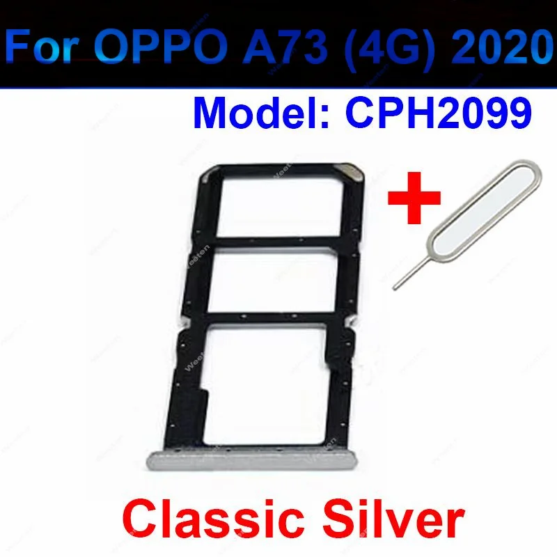 Sim Card Tray Holder For OPPO A72 A73 A74 4G 5G 2020 Dual SIM SD Card Slot Reader Adapter Replacement Repair Parts  A72