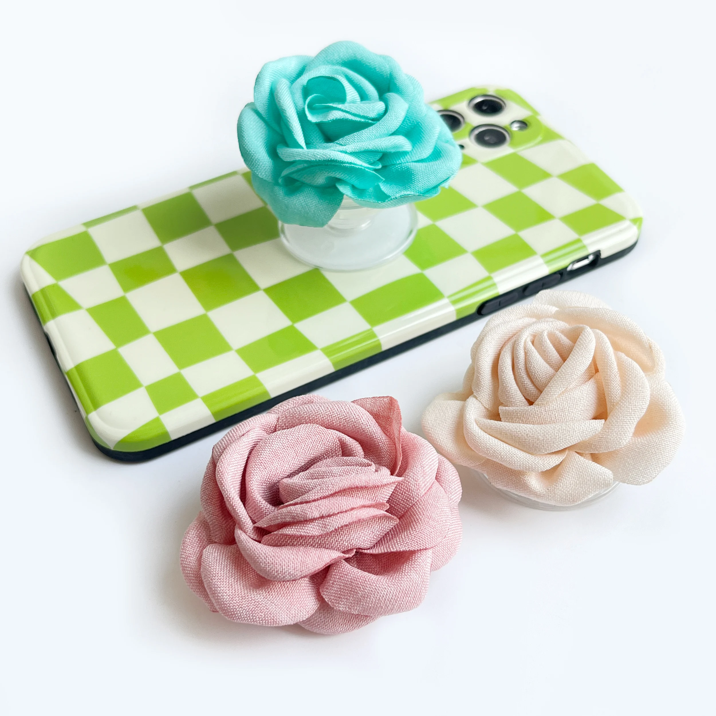 

3D Rose Flower Phone Griptok Stand Poppings up Phone Grip Holder Finger Pocket Stand for Mobile Accessories