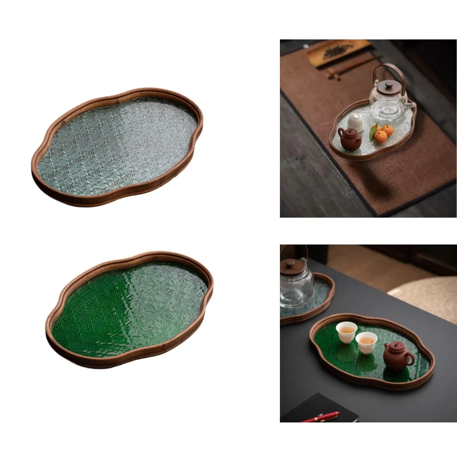 Serving Tray Decorative Tray Begonia Tray Wood Tray Cosmetic Makeup Tray Jewelry Tray Organizer Elegant Material Suitable for