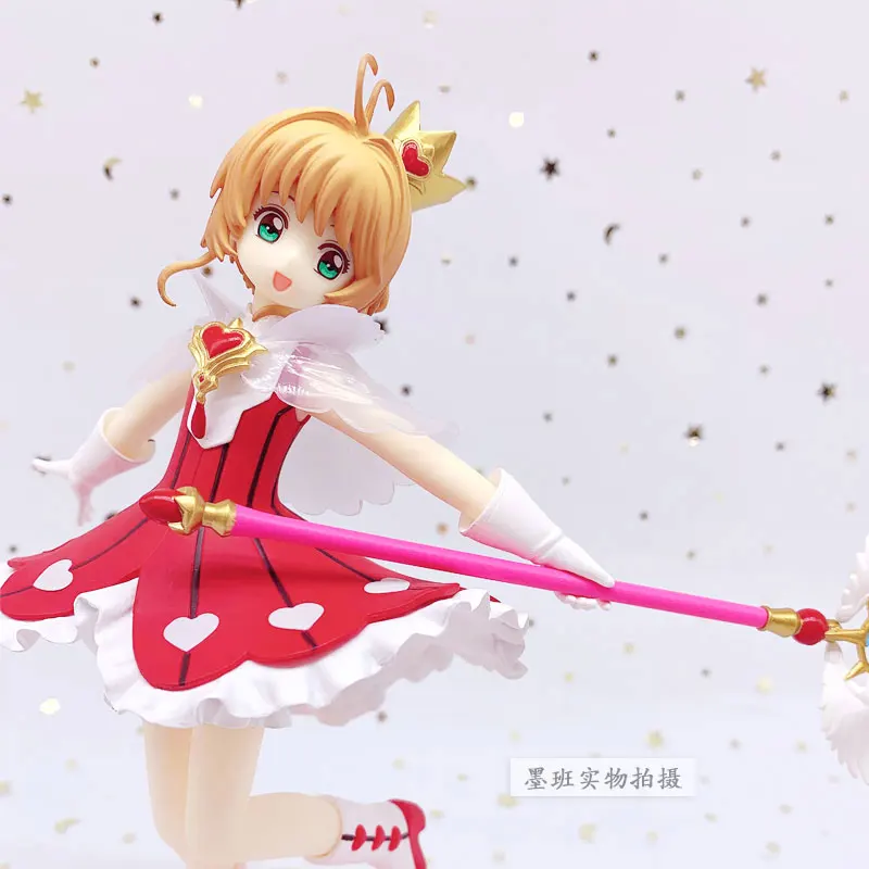 Genuine Spot Cardcaptor Sakura Anime Figures KINOMOTO SAKURA The Staff of The Sakura Star Japanese Anime Action Figure Kids