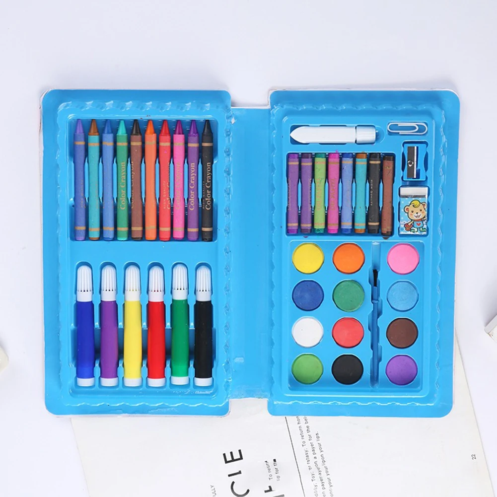 42PCS Children Brush Set Portable Colored Pencils Tools Children's Day Gift