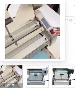 220V Electric Glue Binding Machine D30 Hot Melt Temperature for Office Use Document Binder with Tender Cover Back
