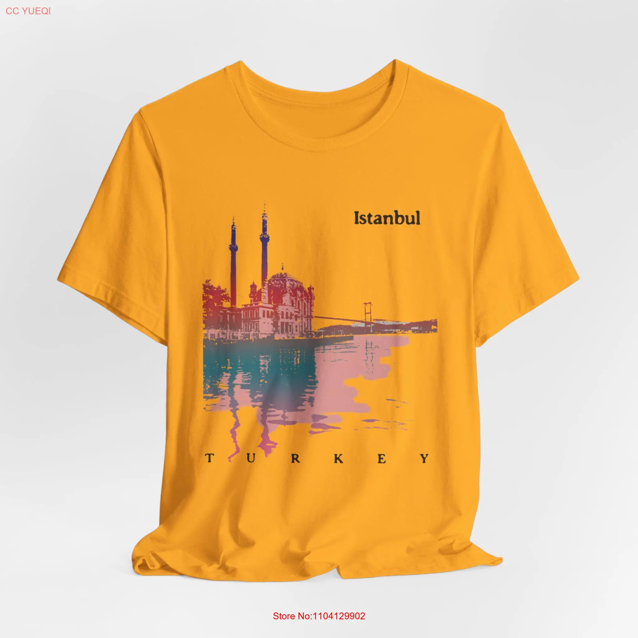 

Istanbul Turkey T Shirt for City Lovers Streetwear Top Travel Urban Cityscape long or short sleeves