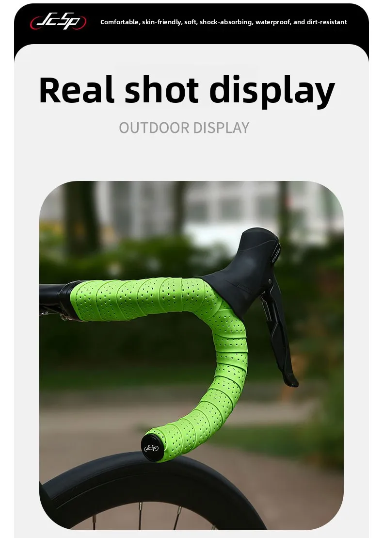 Road Handlebar Belt Dead Fly Fahrrad-Lenkergriff, gebogen, mit rutschfestem, ultraleichtem, atmungsaktivem Material umwickelt, Fahrradzubehör – Detail 9