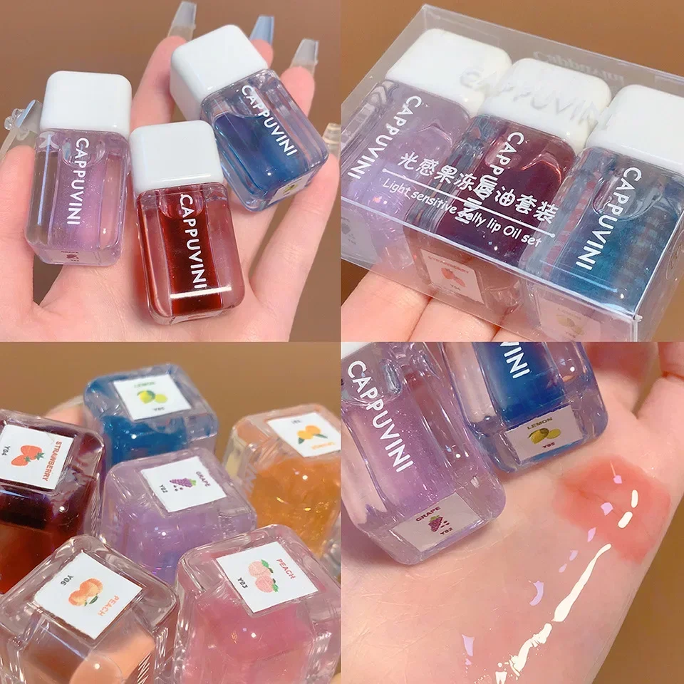 2024 Hot Mirror Moisturizing Lip Gloss Water Glossy Transparent Lip Glosses Liquid Clear Glitter Primer Lip Care Hydrating Plump