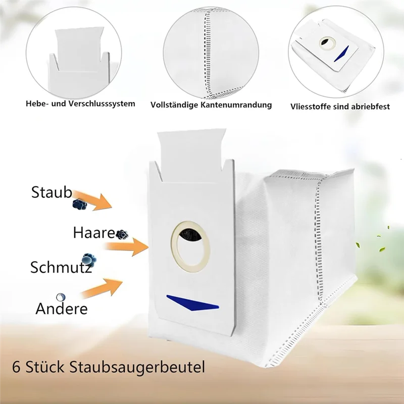 B47B-For ECOVACS DEEBOT T30 PRO Omni / T30 OMNI Robot Vacuum Cleaner Main Side Brush Hepa Filter Mop Cloth Dust Bags Parts