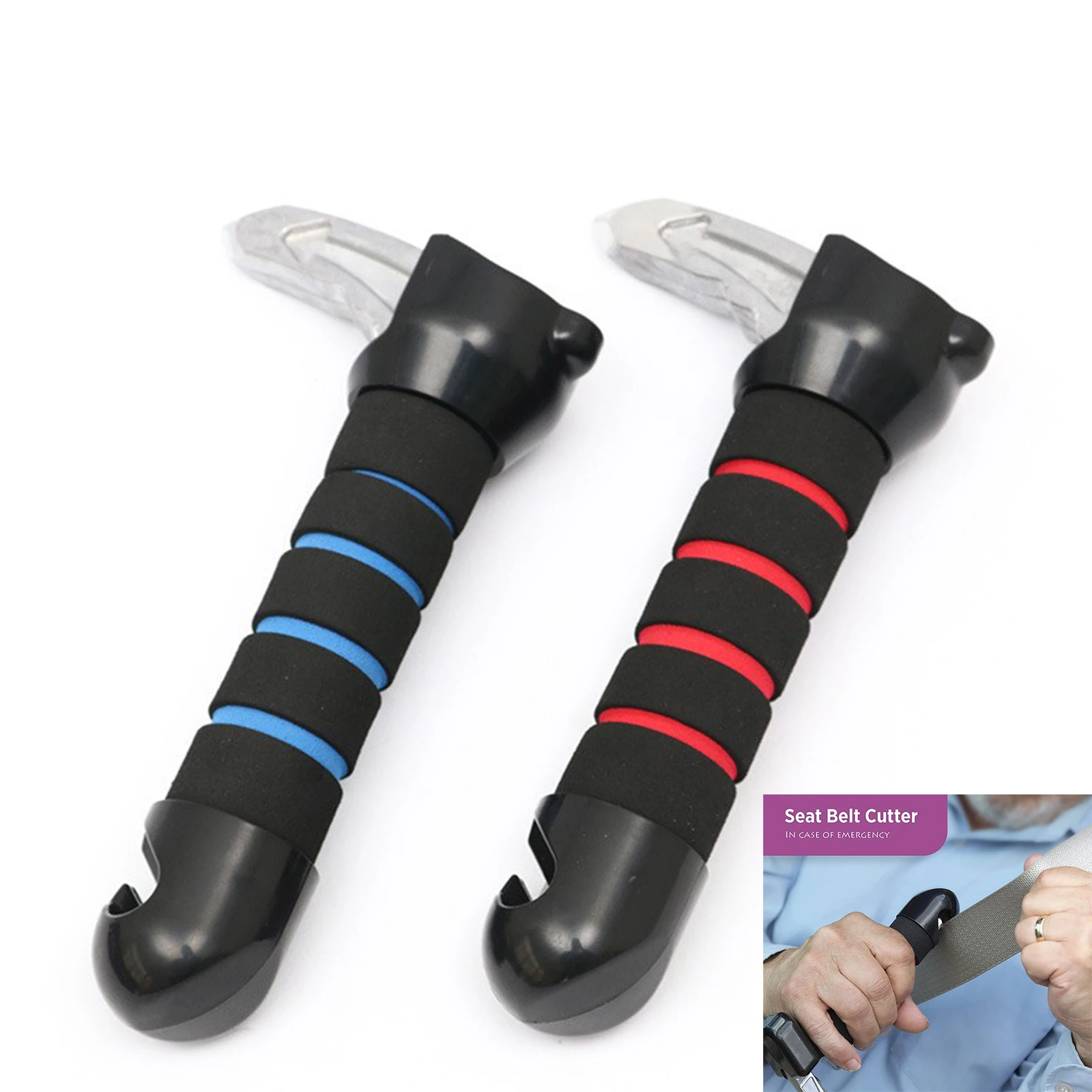 Portable Car Door Assist Handles For Elderly People Multifunctional Seat Belt Cutter Elderly Specific Window Breaker