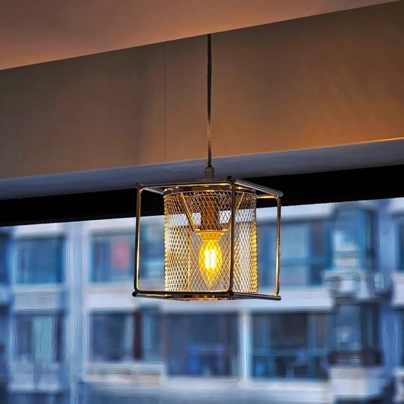 

Bauhaus Industrial Style Pendant Lights Retro Creative Entrance Bedroom Headboard Hanging Chandelier Interior Decoration Fixture