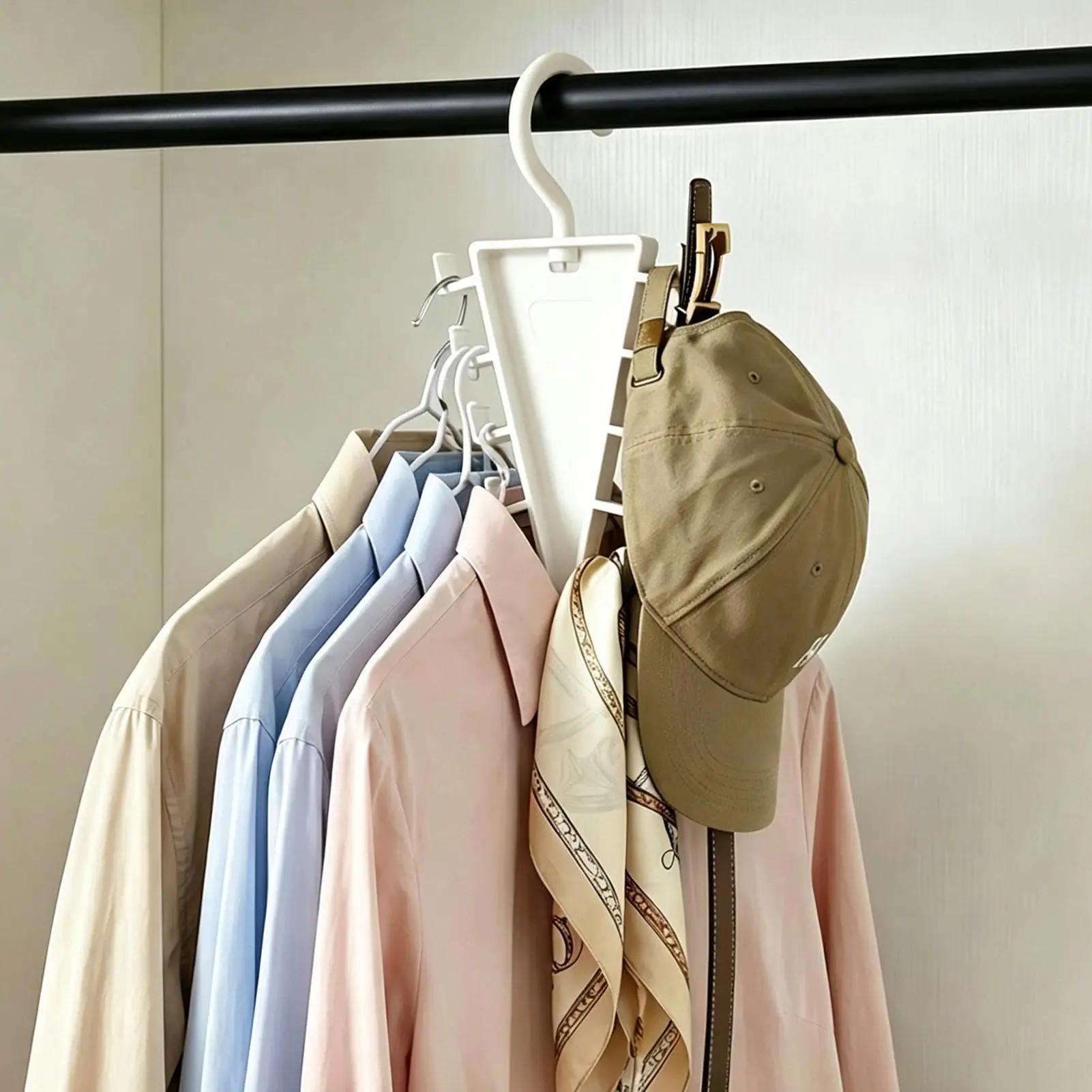 Closet Hangers with 12 Hooks, 360 Rotatable Design