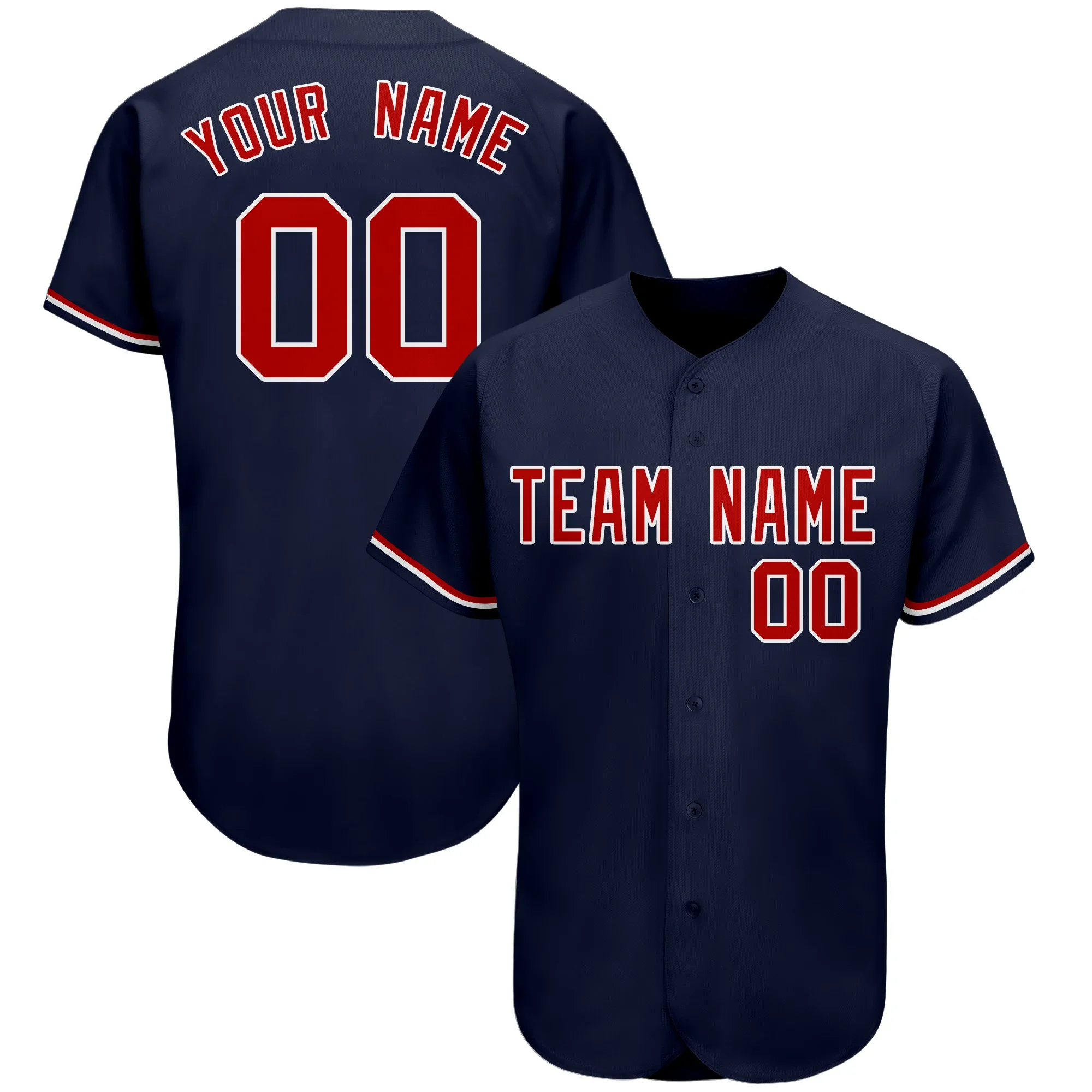 Maglia da Baseball personalizzata nome/numeri della squadra sublimati completi magliette Casual da esterno atletiche per uomo/abbigliamento sportivo