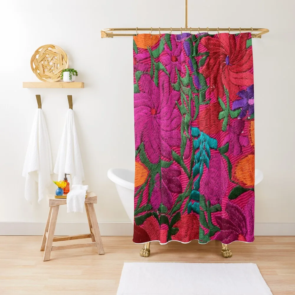 

Mexican Embroidered Shower Curtain Waterproof Fabric Shower Shower Sets For Bathroom Set Set For Bathroom Curtain