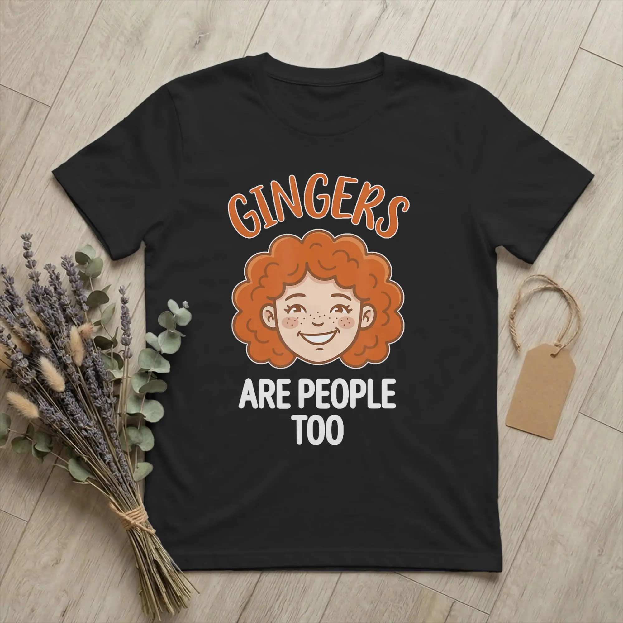 Men's Gingers are People Too Humour Roux T Shirts Funny Cotton merchandise Leisure Short Sleeve Round Collar Tees Summer T-Shirt