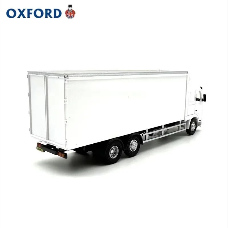 1/76 VOLVO FH Ciężarówka z kabiną typu Box, model samochodu ze stopu, odlewany metalowy model pojazdu transportowego z kontenerem, symulacja, zabawka dla dzieci