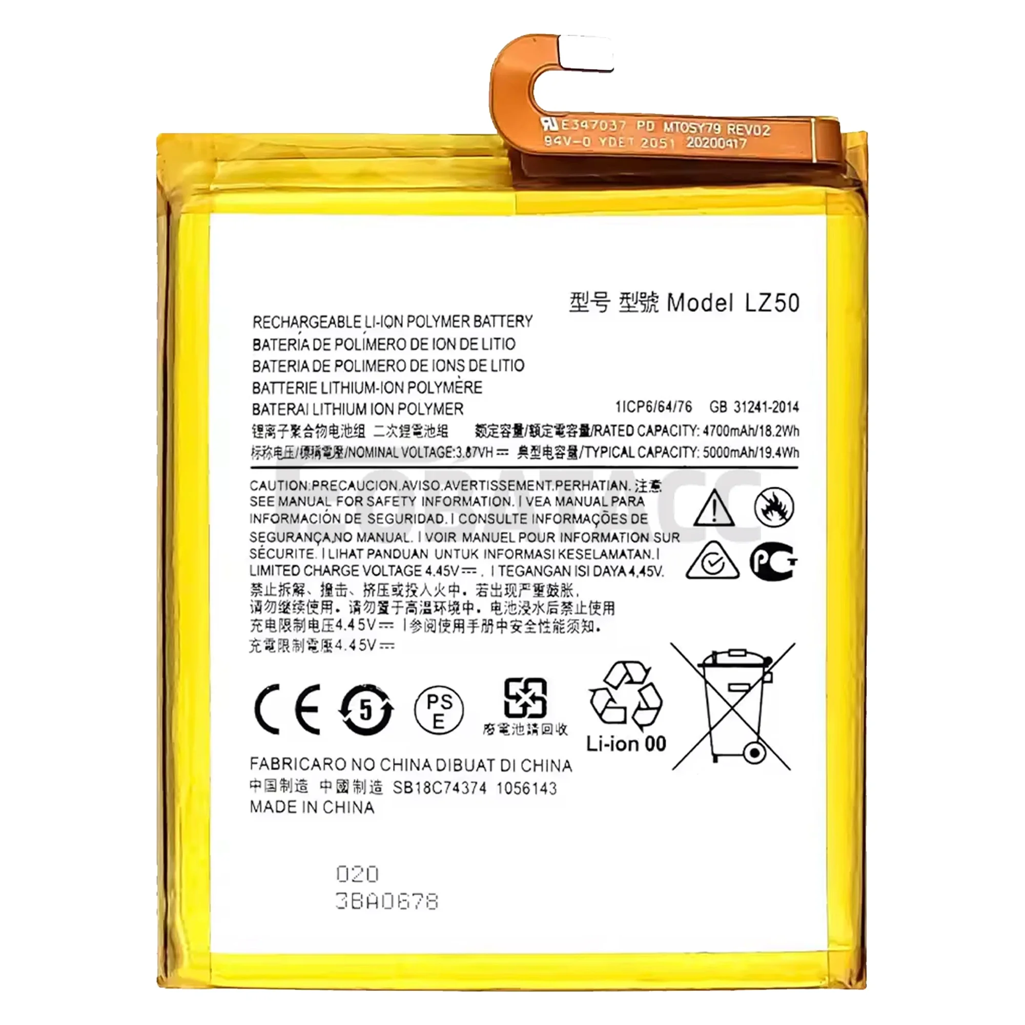 100% New Original Battery LZ50 For Motorola ONE 5G/MOTO G 5G PLUS/G100/Edge S  Battery + Free Tools