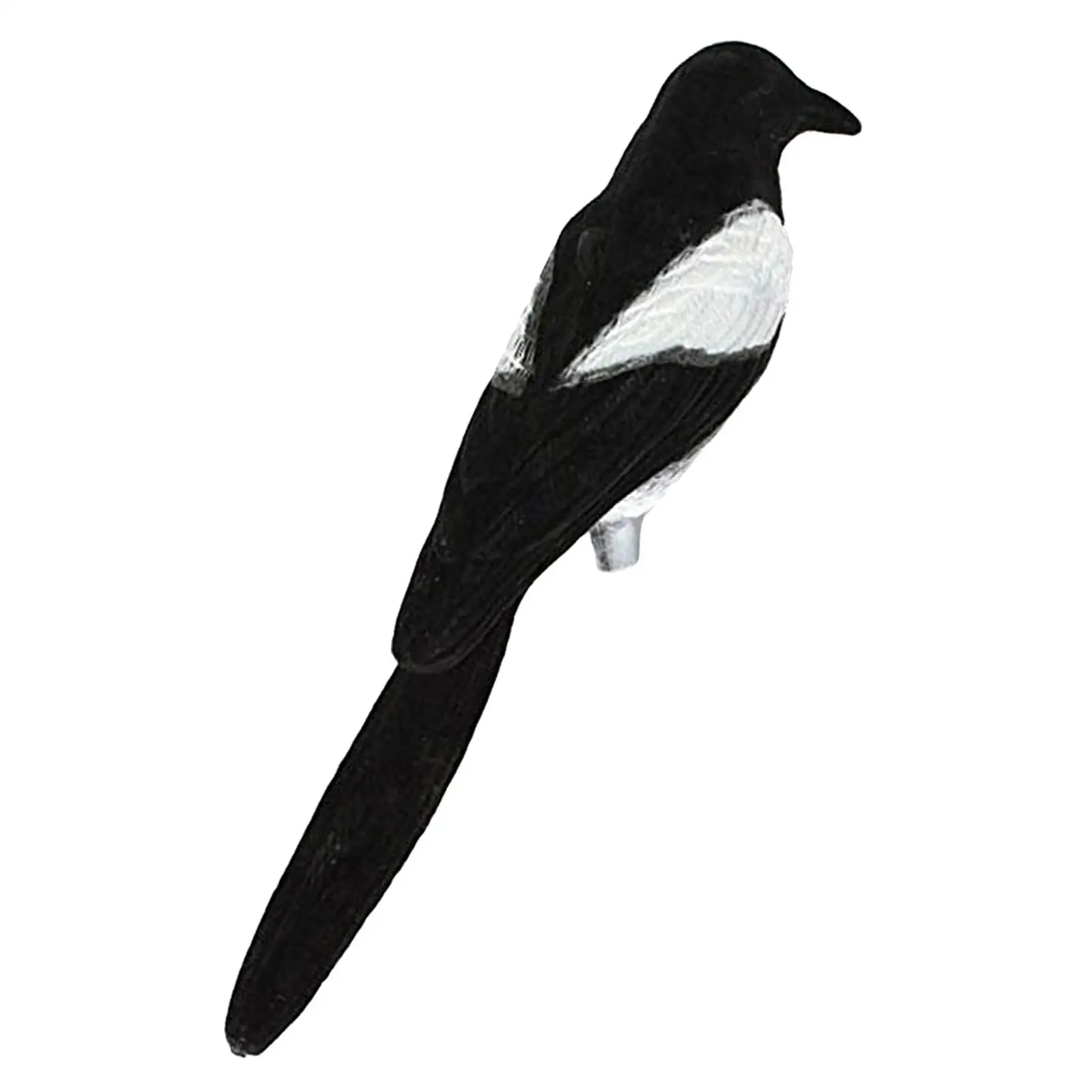 Realistic Magpie Decoy Plastic Bird Supplies Hunting for Birds Repeller Garden Control