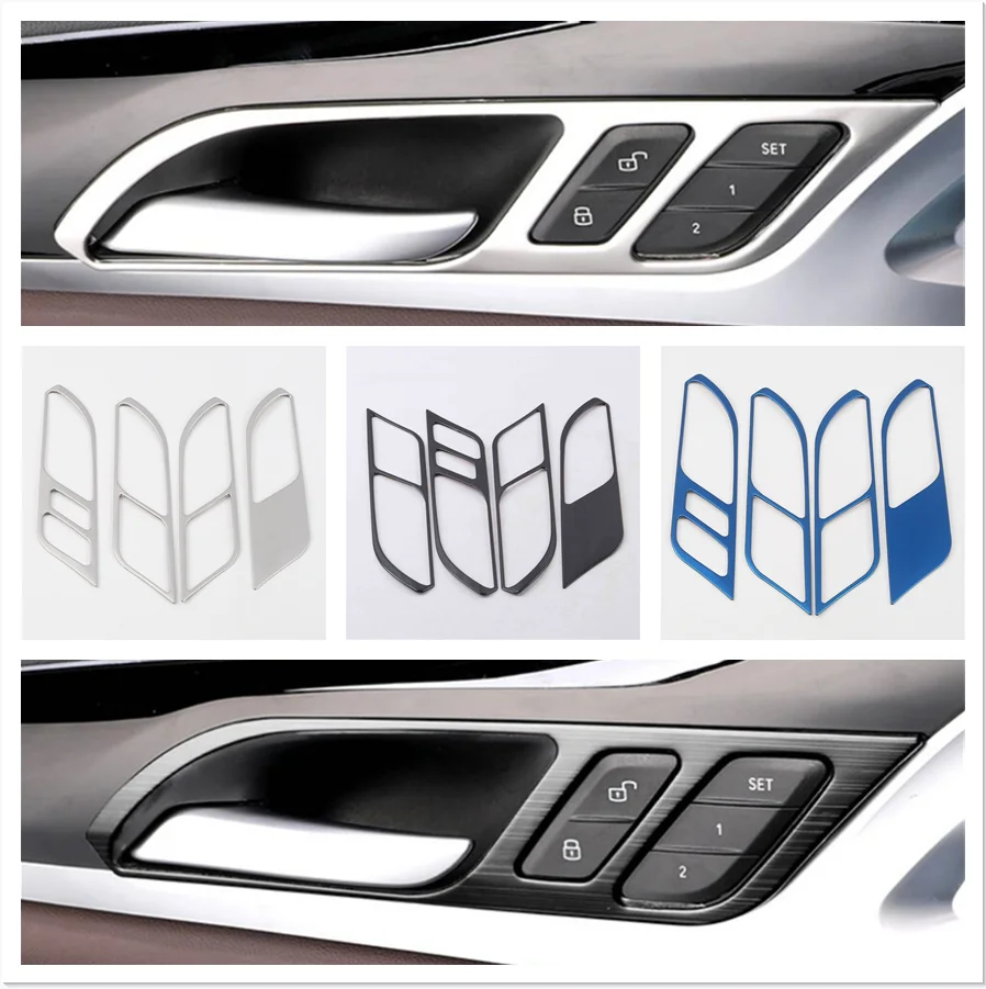 

For BMW X3 G01 X4 G02 2018-2021 Accessories Inner Side Car Door Handle Pull Bowl Cover Trim