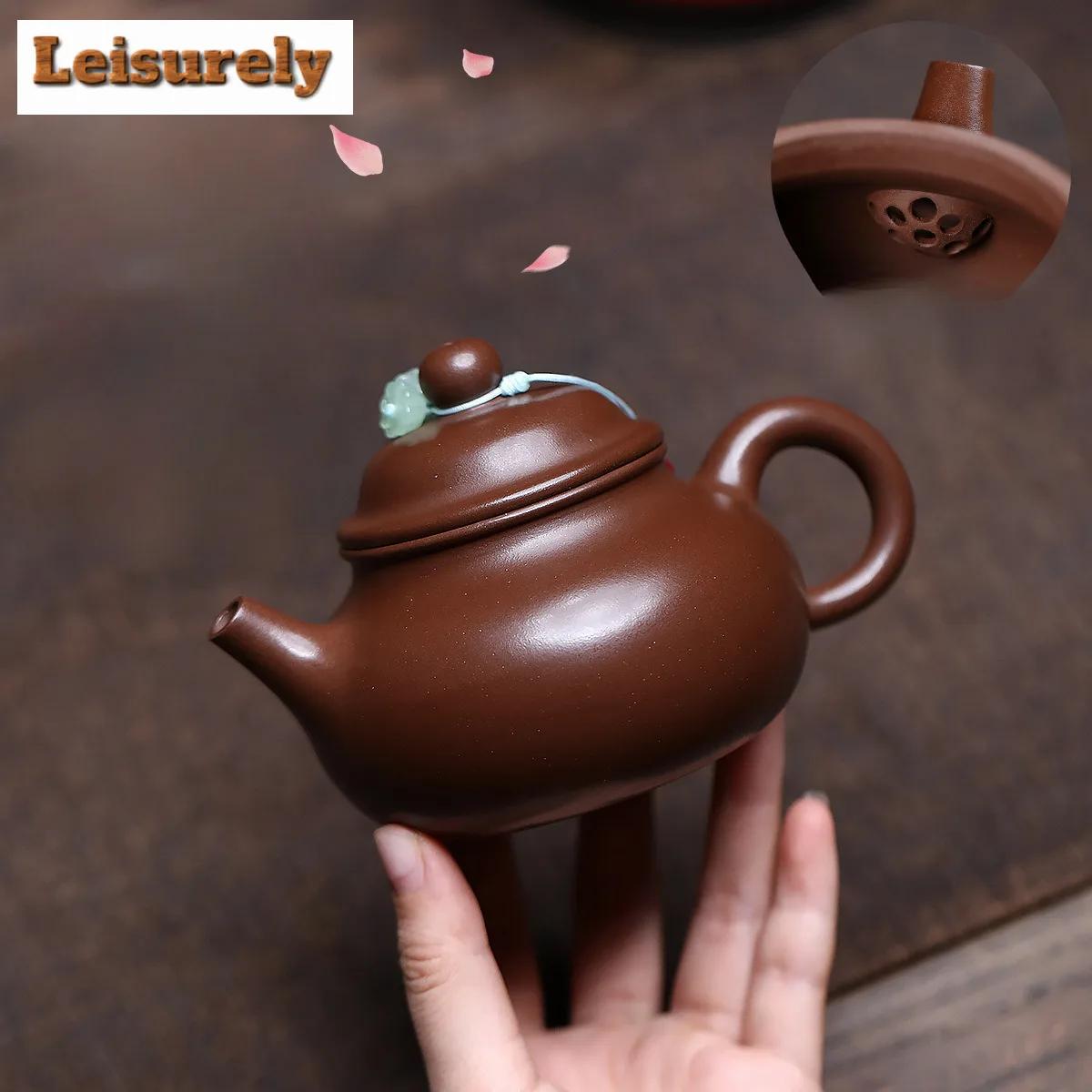 

240 мл Изысканные фиолетовые глиняные чайники Исин, горшок ручной работы Rong Tian, сырая руда, фиолетовый грязевой чайник, китайский чайный сервиз Zisha для чайного ремесла