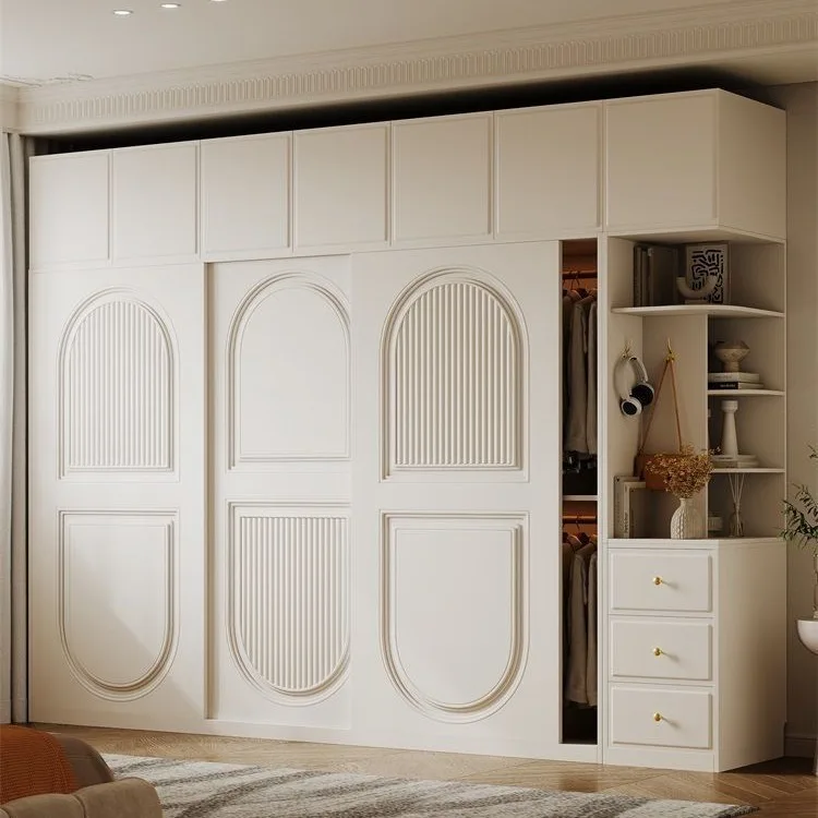 Wardrobe cream French sliding door