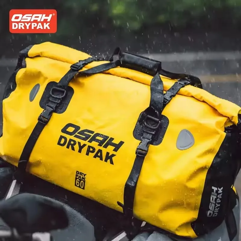 

OSAH Multifunctional Motorcycle Bag 40L/60L Back Seat Pack Tail Package Waterproof Riding Gears Durable Outdoor Luggage Backpack