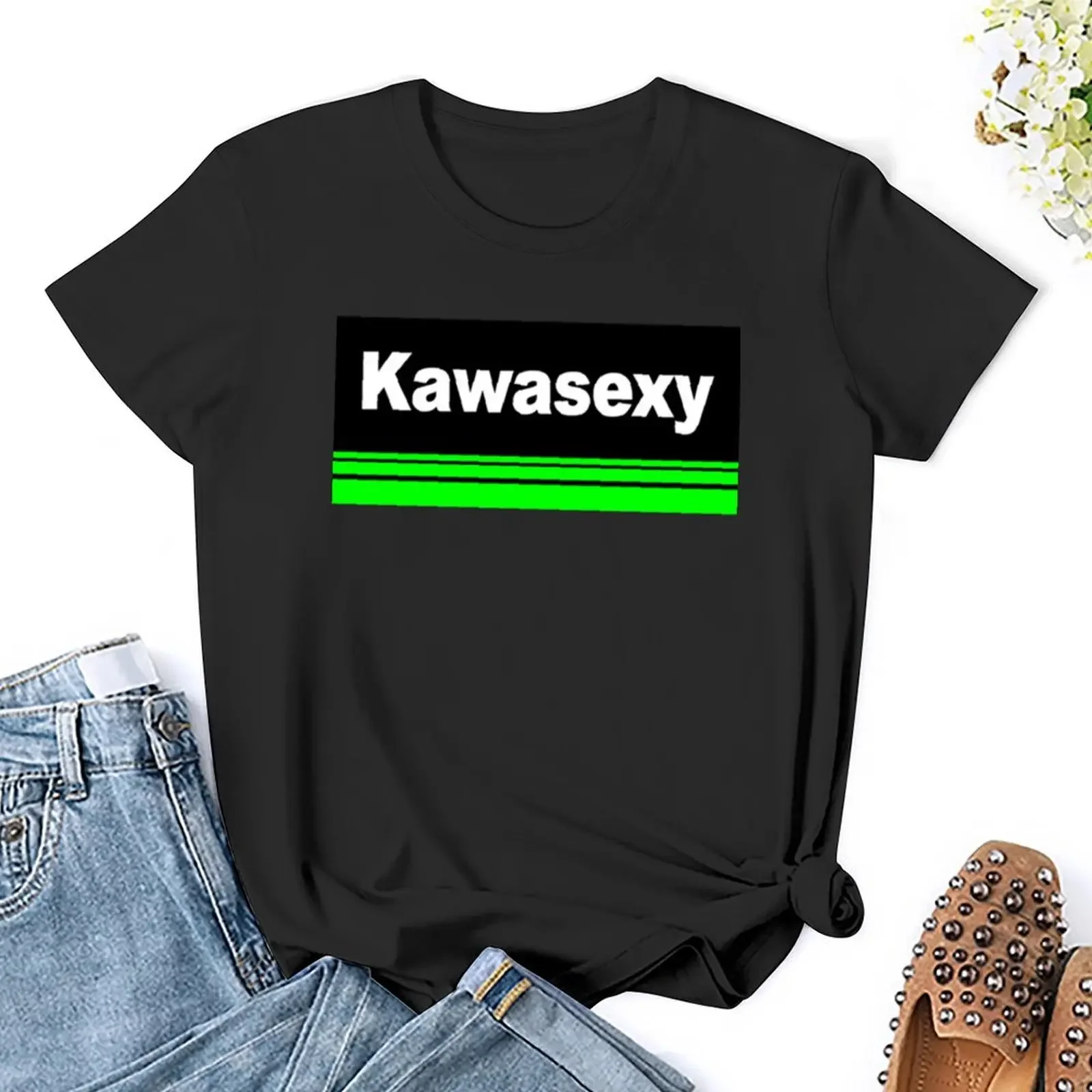 Kawasexy T-Shirt summer top tees rock and roll t shirts for Women image 5