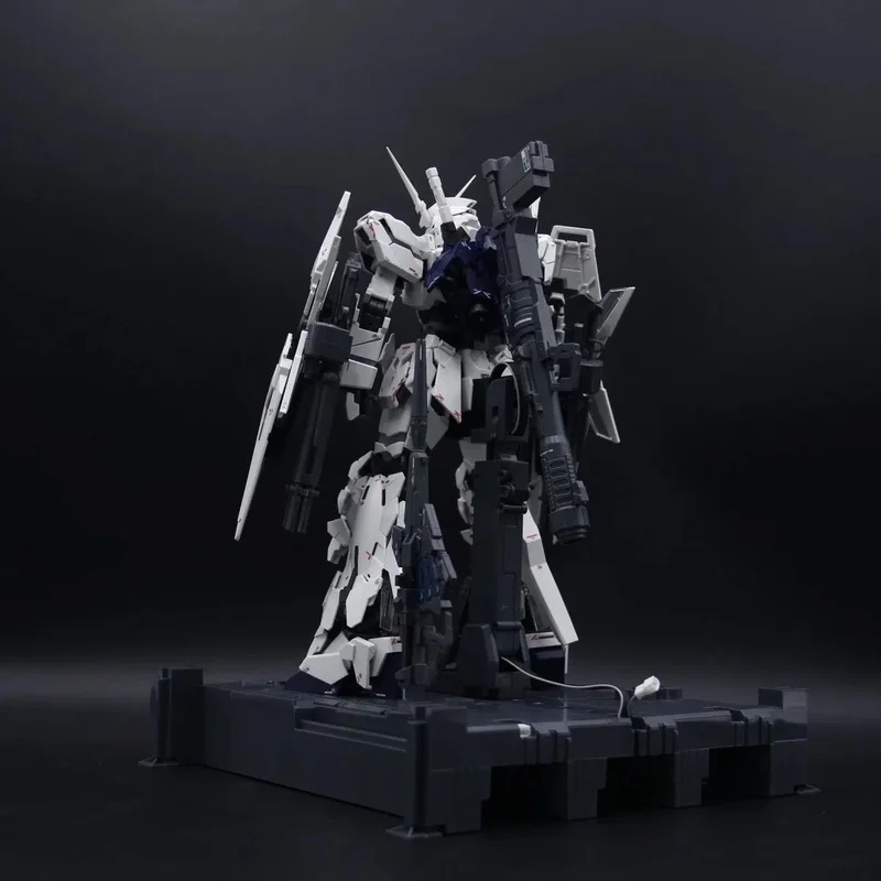 Supa Mgex 1/100 Unicorn Restored Version Full Set With Led Unit Shield & Cage Assembly Model Kit Action Figure Boys' Puzzle Toy