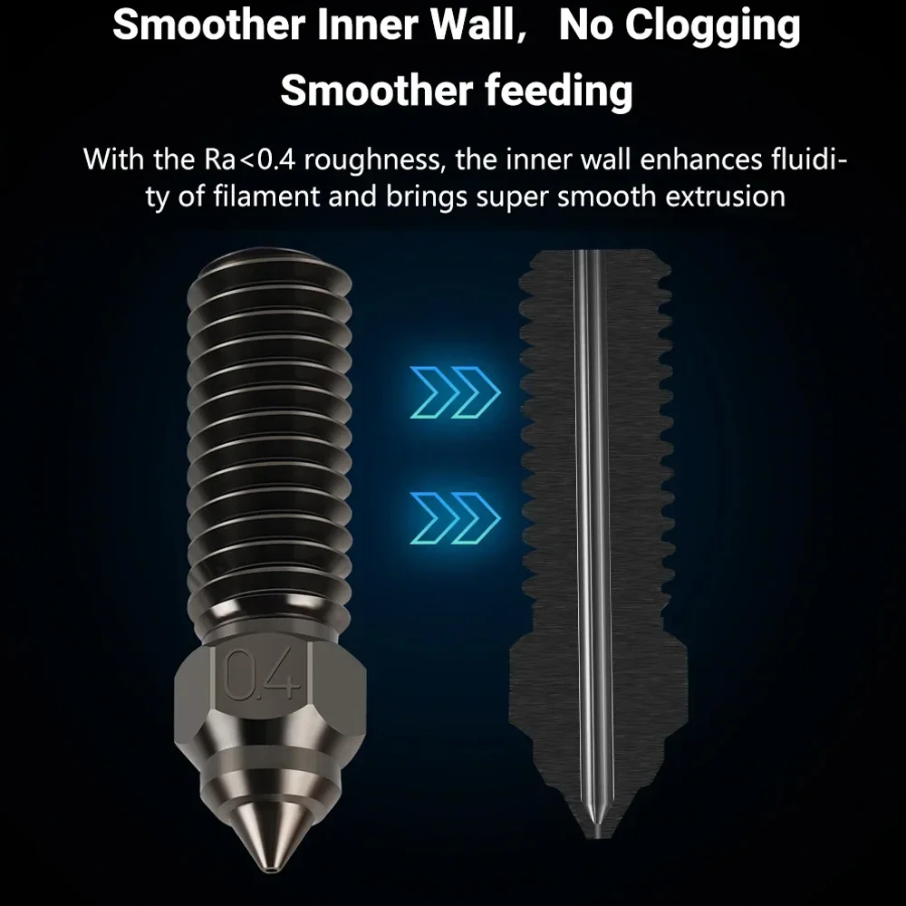 Für Ender 3 V3 KE Düse aus Messingbeschichtetem Kupfer und Gehärtetem Stahl, Hochgeschwindigkeits-3D-Druckerdüsen für Creality K1 / K1 Max / CR-M4 – Detail 5