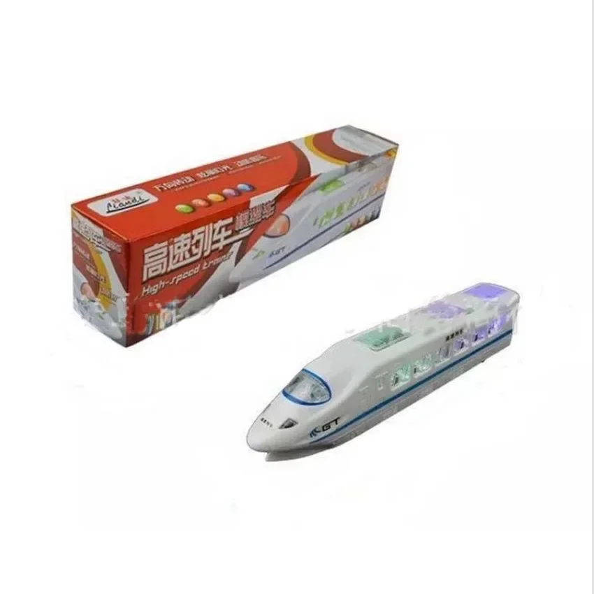 Children's electric toys, train sound and light harmony, high-speed train simulation, subway luminous toys