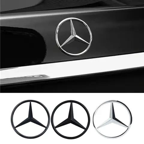 9 centimetri ABS Auto Decalcomania Posteriore Tronco Emblema Adesivo per Mercedes Benz S320 W164 W203 W204 W168 C180 E320 A200 CLA CLK CLS ML