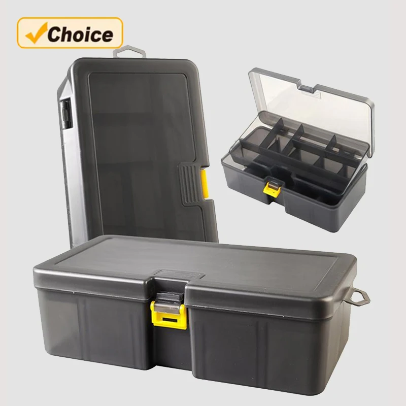 

Видимые пластиковые рыболовные снасти, крючки для приманок, ящик для хранения аксессуаров, двухслойная коробка для приманок, ящик для инструментов, пластиковая коробка