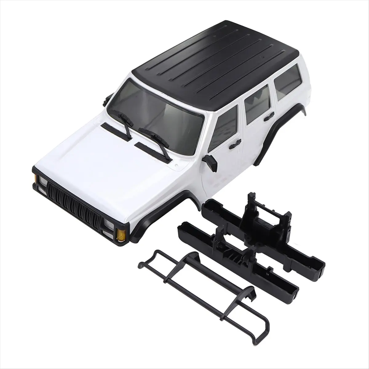 T34C 155mm Wheelbase Hardtop Body for 1/18 RC Crawler TRX4M Chassis White