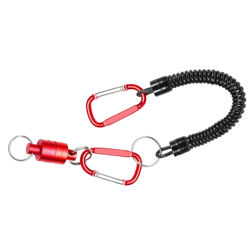 yunyun דיג Carabiners מגנטי אבזם לטוס דיג רשת מגנטי שחרור קליפ תלייה מחזיק שרוך קליפ עבור דיג כלי