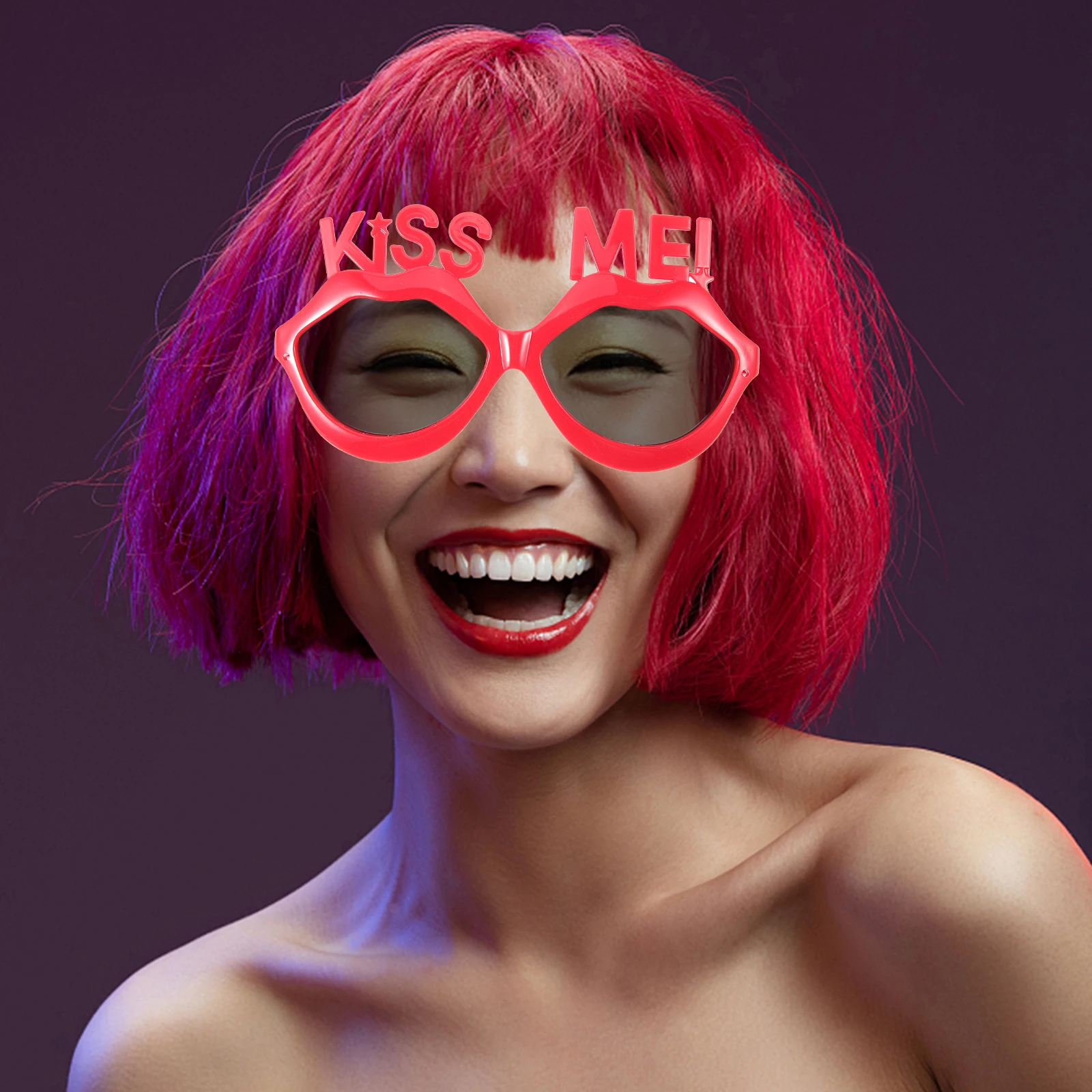 

Party Sunglasses Lips Shape Funny Eyeglasses Festival Prop Unique Design Cosplay Glasses Novelty Decorative Eyewear Beach