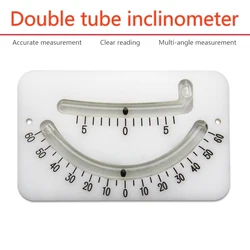 Curved glass horizontal bubble 5-0-5/60-0-60, double tube inclinometer level, marine angle measuring instrument accessories,