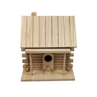 Creative Design Wooden Birds Nest Box Handmade Breeding Parrot Swallows Nest Outdoors Bird House Hanging Ornament Home Decorate