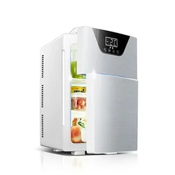 20L Car Refrigerator Mini Refrigerator Car And Home Dual-purpose Heating And Cooling Dual-door Refrigeration And Preservation