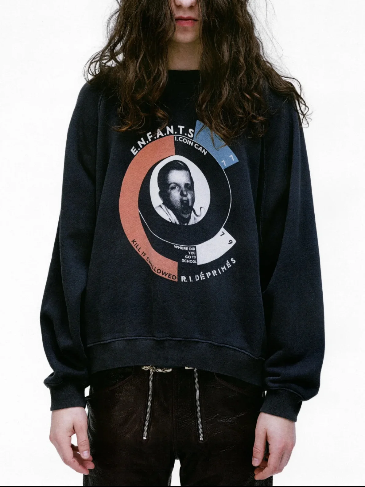 

Толстовка Punk Sle Boys round Ne oulder Sve Insertion Cotton Long Sve Casual Удобная толстовка с капюшоном