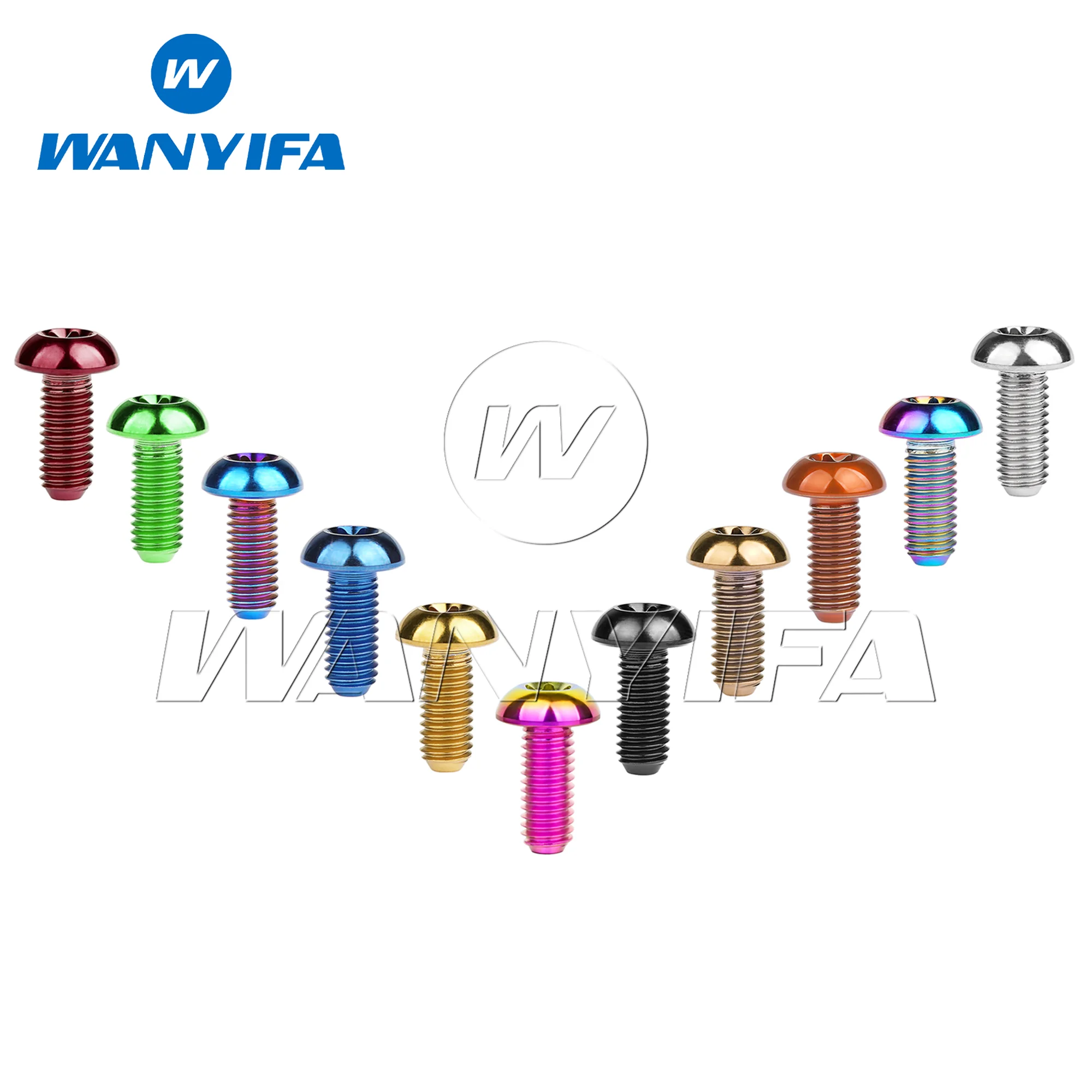 Titanium Alloy Bolt T25 Torx  M5x10/12mm Head Screw  Suitable for Bicycle Disc Brake Rotors  Mountain Bikes