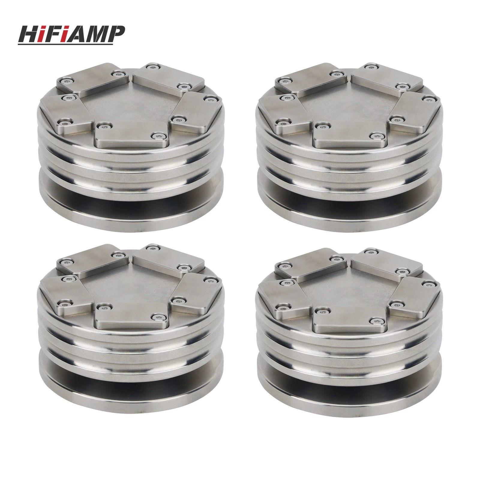 HiFiAMP 3 Stück 4 Stück Ultra 6 Lautsprecherspikes, Füße, Lautsprecher-Isolationsspikes mit 60 Keramikperlen für Lautsprecher