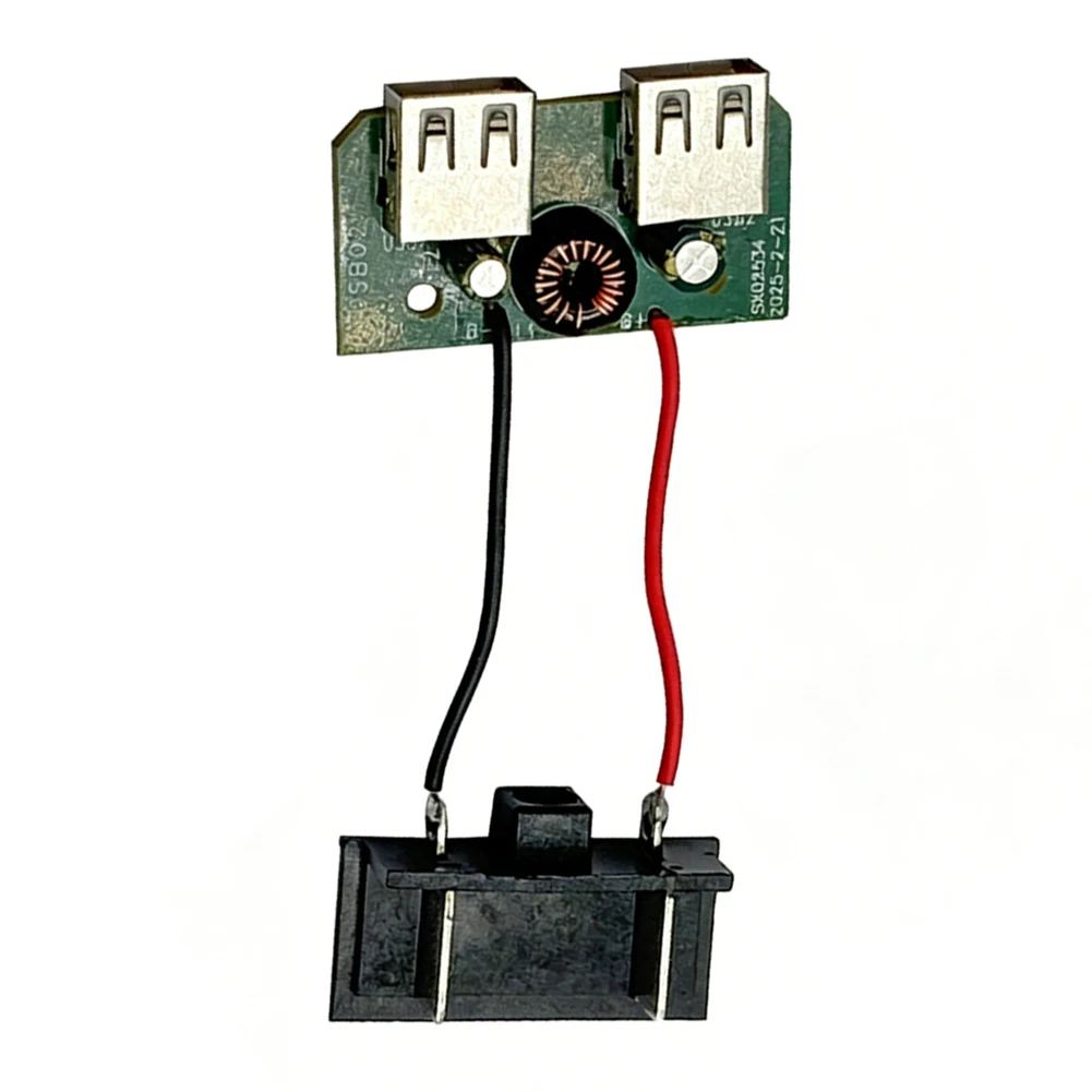 Voltage Regulation-Module For Battery Adapter For-Dayi 21V Batteries Dual USB Charging 5V For Mobile Phones Power Tools Parts