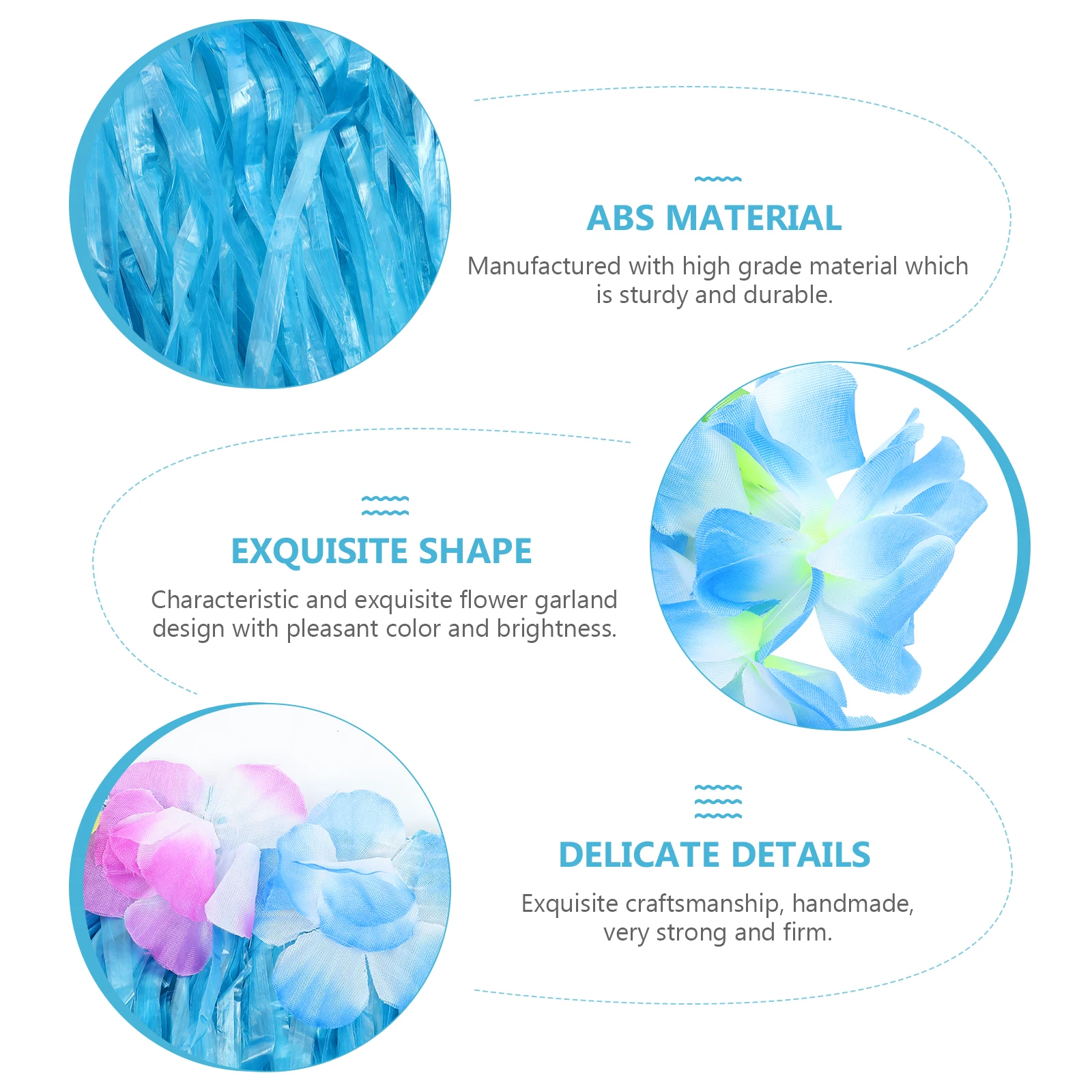 

Hawaii Themed Skirt Tropical Realistic Shape Women Costume Party Supplies Wedding Travel Beach Luau Decorations