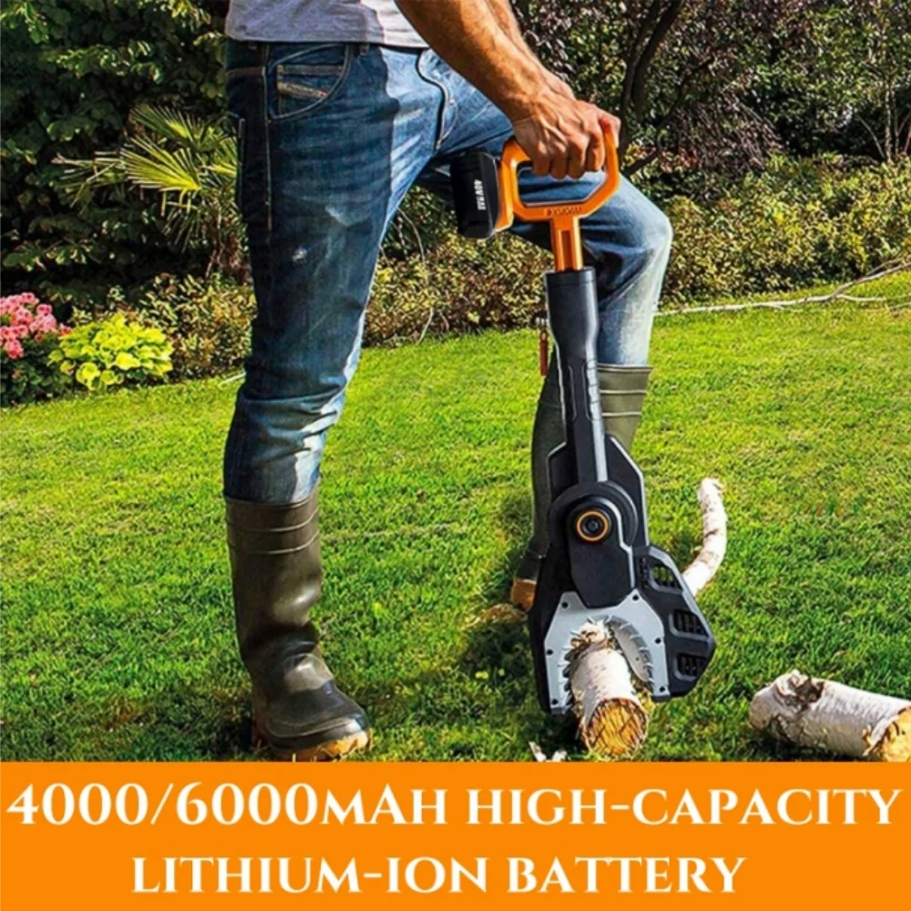 بطارية ليثيوم 40 فولت 6000 مللي أمبير في الساعة مناسبة لـ Worx WG180 WG280 WG380 WG580 40 فولت أدوات حديقة جزازة العشب تحل محل بطارية قابلة للشحن