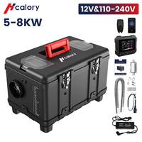 HCALORY 8KW Diesel Air Heater All-in-one AC110V/220V DC12V Support with Altitude Mode 6L Fuel Tank Portable Car Parking Heater