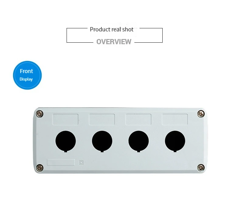 1 Stück wasserdichte Schaltkasten-Steuerbox mit 1/2/3/4/5 Löchern, industrielle Anzeigeleuchte, elektrische Kunststoff-Not-Aus-Box 22m – Detail 3